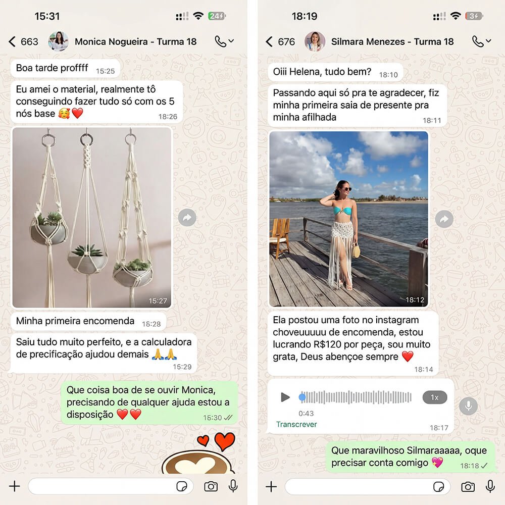 Depoimentos de Alunas